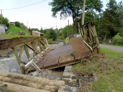 obr. 3 - povodně Heřmanov 2010