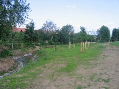 obr. 9 - Výsadby při vtoku do zátopy