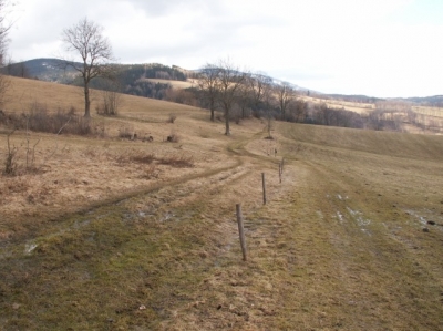 obr. 5 - polní cesta VPC 3 před výstavbou
