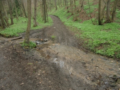 obr. 1 - polní cesta VPC 2 před výstavbou