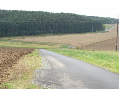 Senetářov BK celkový pohled na polní cestu P14 (bez IP) zm