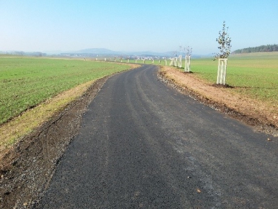 Polní cesta HPC 1 v k. ú. Kryry po realizaci          