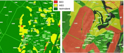 Vymezení erozní ohroženosti v LPIS