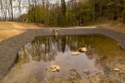 Nádrž na Sabatzerově potoce_napouštění