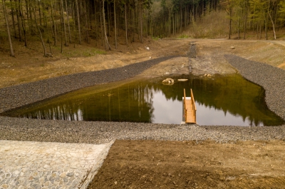 Nádrž na Sabatzerově potoce_napouštění