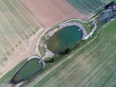 Retenční nádrže Krokočín (Kraj Vysočina) - po realizaci