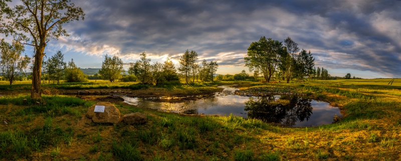 Revitalizace části Černého potoka nedaleko Klenčí pod Čerchovem na Domažlicku