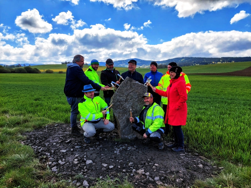 Zahájení stavby v k.ú. Milence