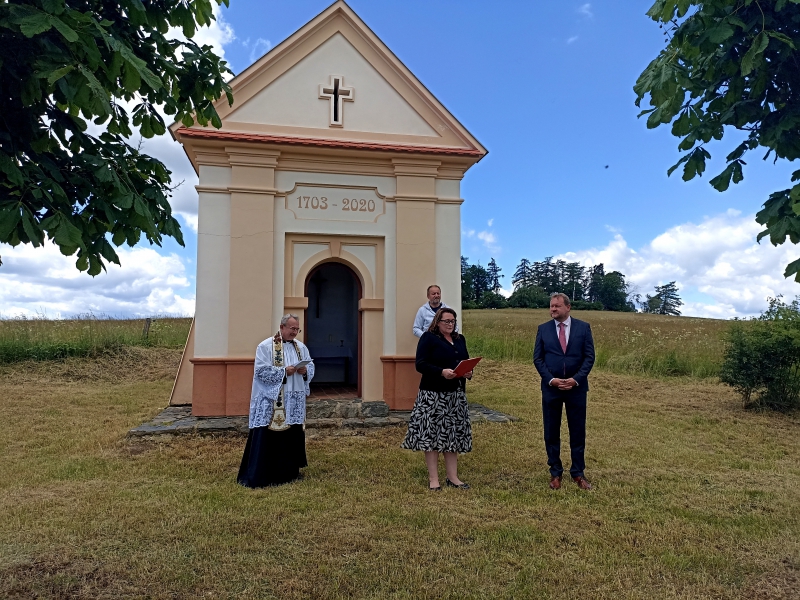Požehnání kapličce Sv. Václava asv. Antonína Paduánského Dolní Kramolín Požehnání kapličce Sv. Václava asv. Antonína Paduánského Dolní Kramolín